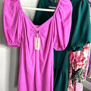 Elegant Pink Mini Dress